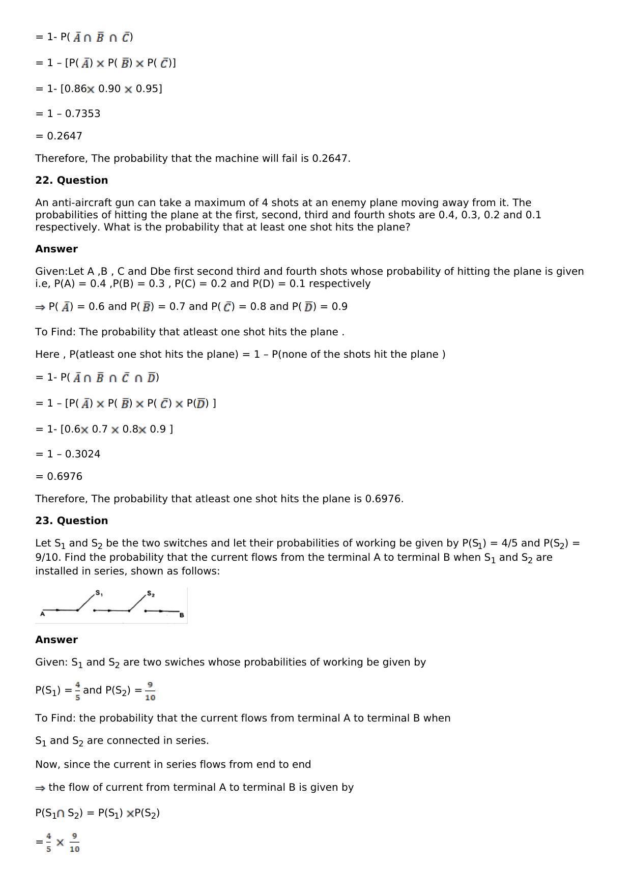 Chapter 29: Probability Solutions: RS Aggarwal Class 12 Solutions - Page 27