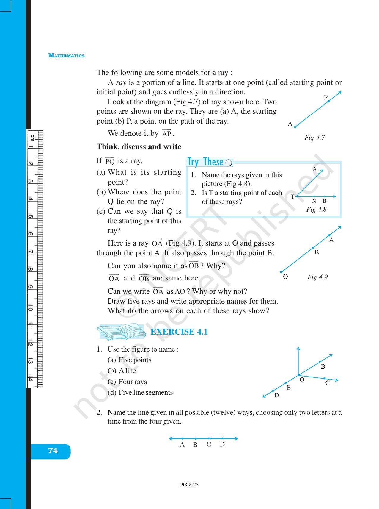 NCERT Book for Class 6 Maths: Chapter 4-Basic Geometrical Ideas - Page 6