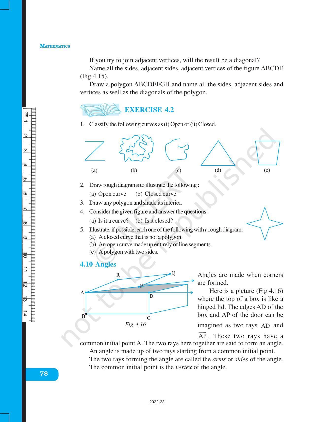 NCERT Book for Class 6 Maths: Chapter 4-Basic Geometrical Ideas - Page 10