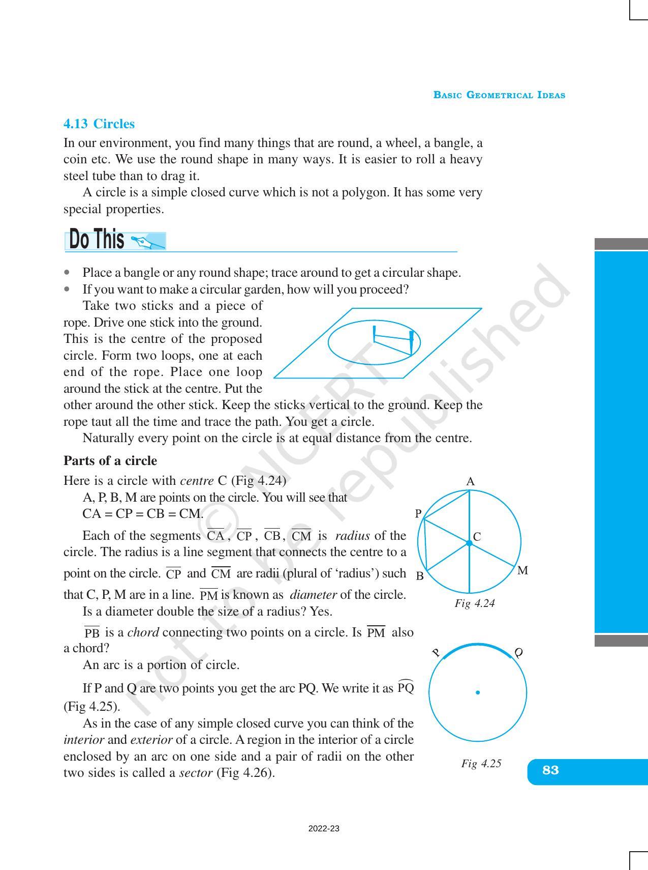 NCERT Book for Class 6 Maths: Chapter 4-Basic Geometrical Ideas - Page 15