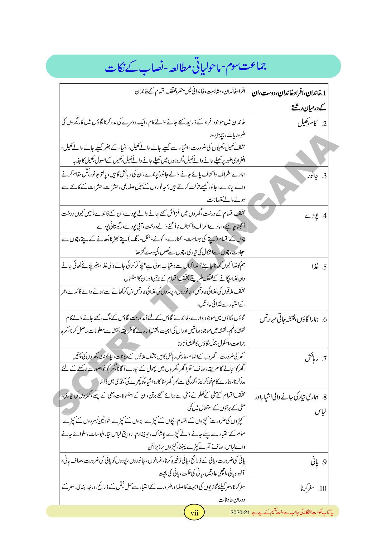 TS SCERT Class 3 Environmental Science Path 1 and 2(Urdu Medium) Text Book - Page 9