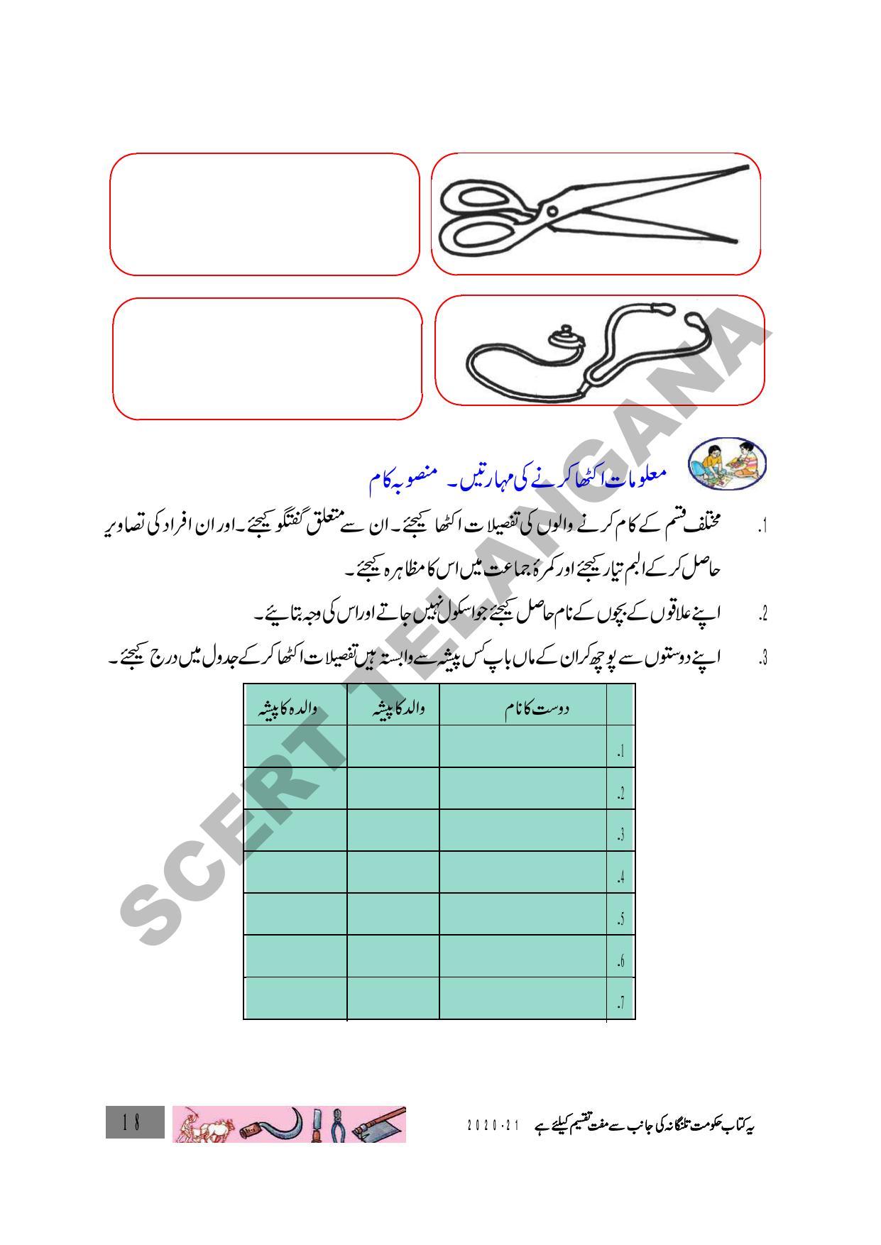 TS SCERT Class 3 Environmental Science Path 1 and 2(Urdu Medium) Text Book - Page 29