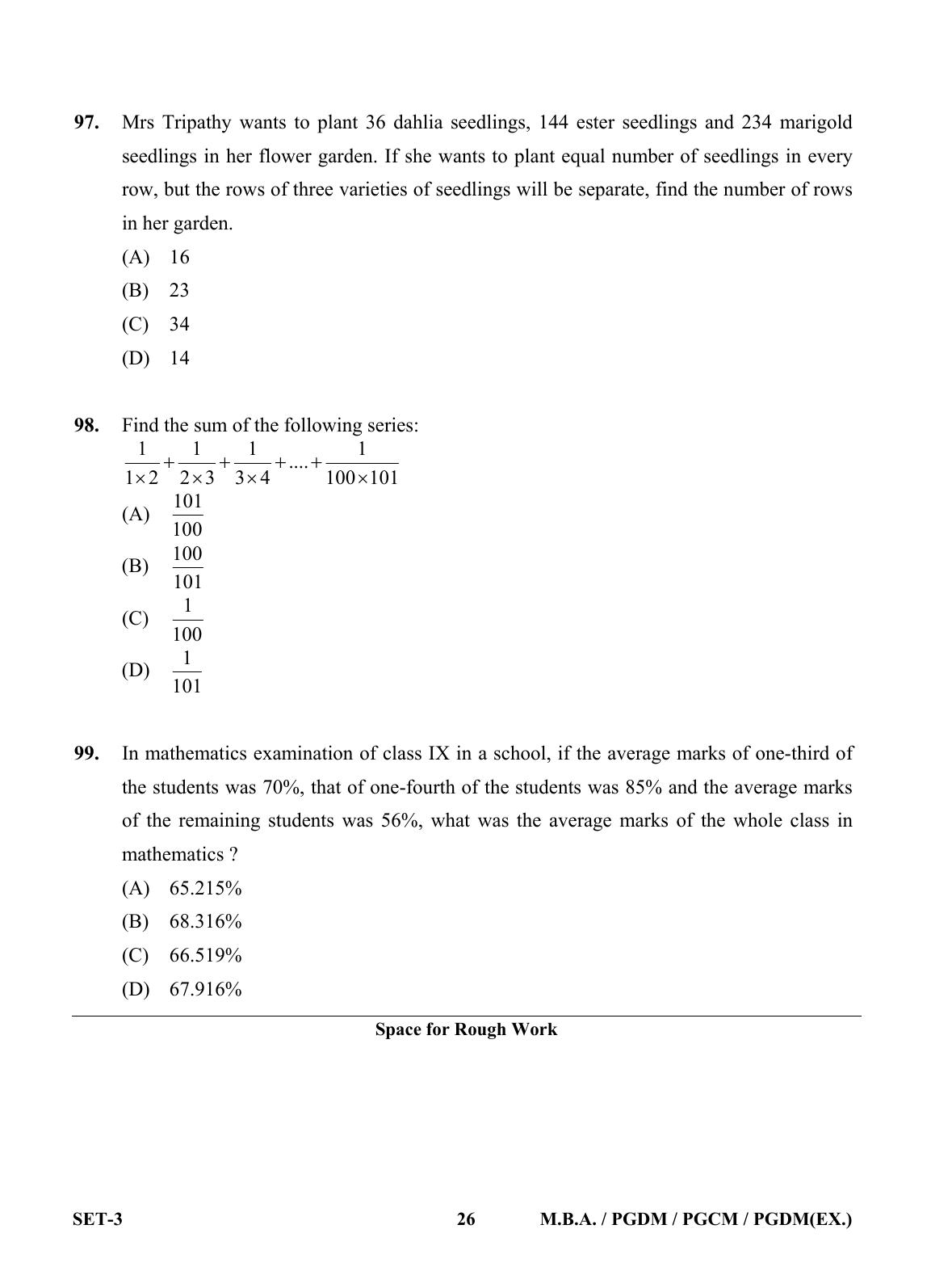 OJEE 2013 MBA Set 3 Question Paper - Page 25