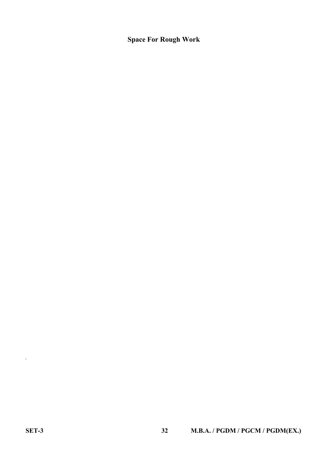 OJEE 2013 MBA Set 3 Question Paper - Page 31