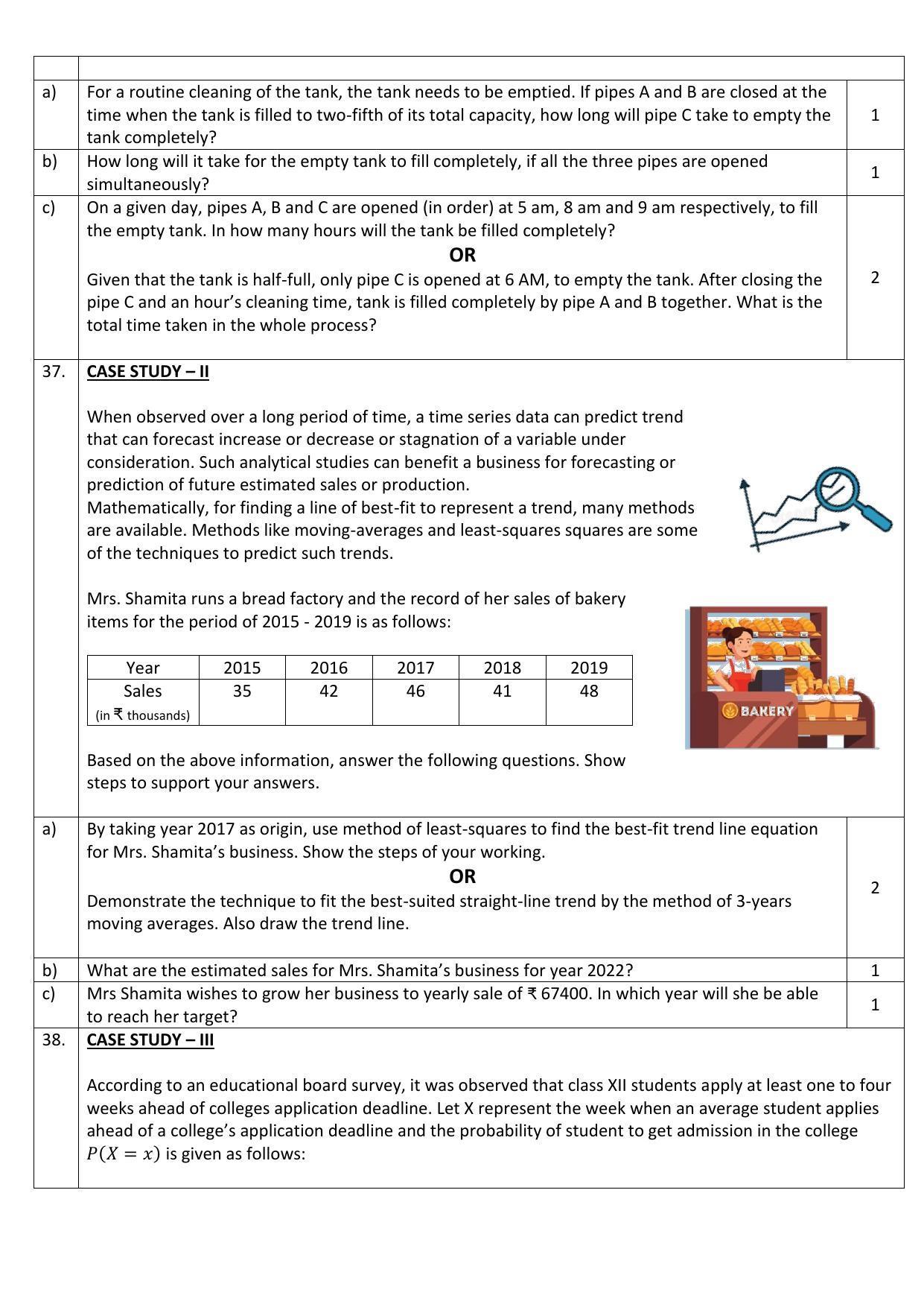 CBSE Class 12 Applied Mathematics Sample Paper 2023 - Page 7