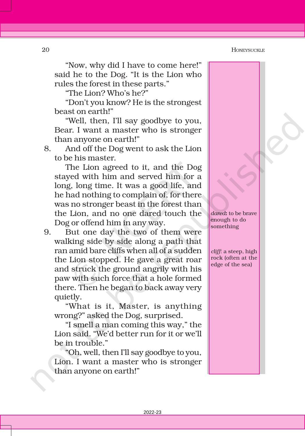 NCERT Book for Class 6 English(Honeysuckle) : Chapter 2-How the Dog Found Himself a New Master! - Page 4