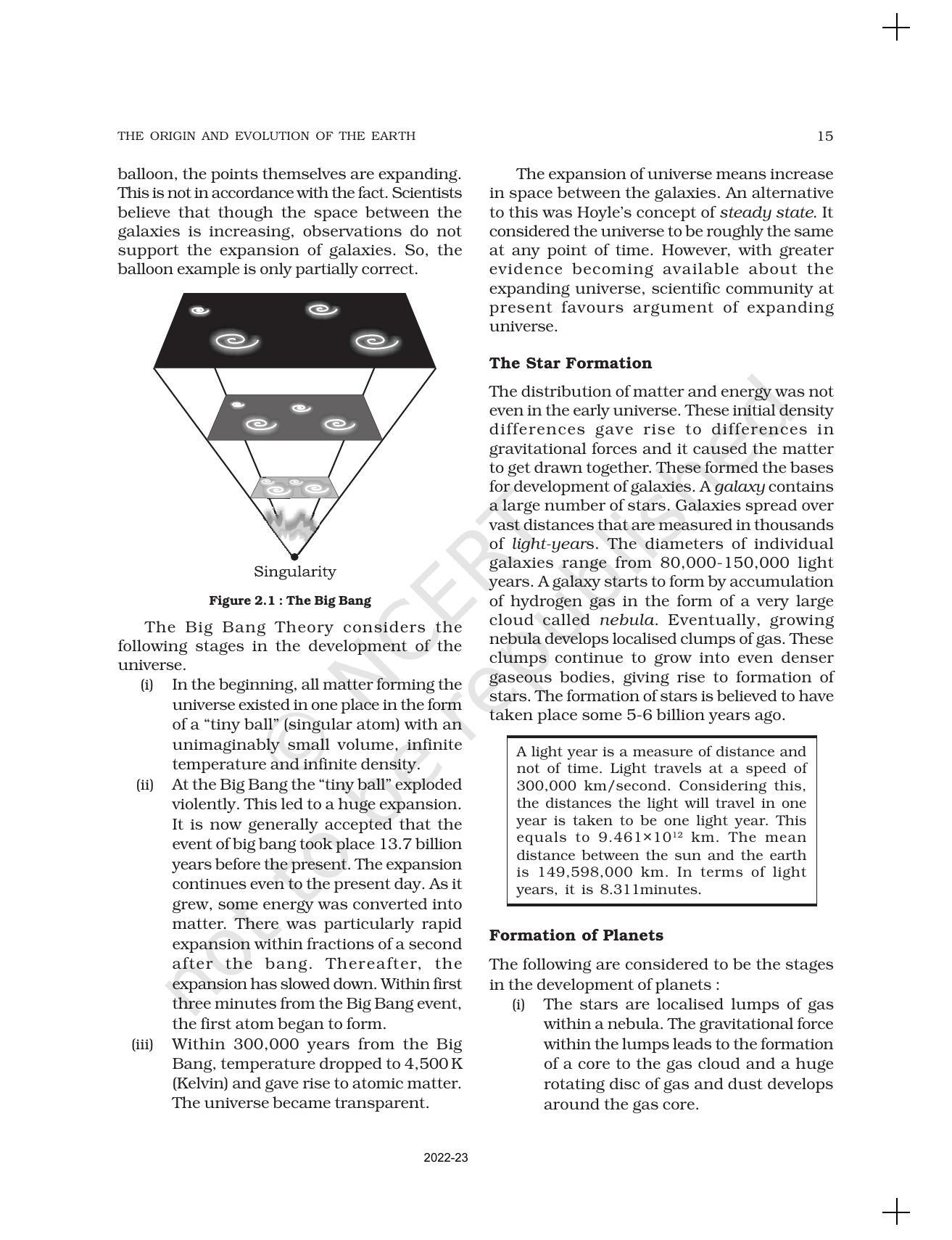 NCERT Book for Class 11 Geography (Part-I) Chapter 2 The Origin and Evolution of the Earth - Page 3