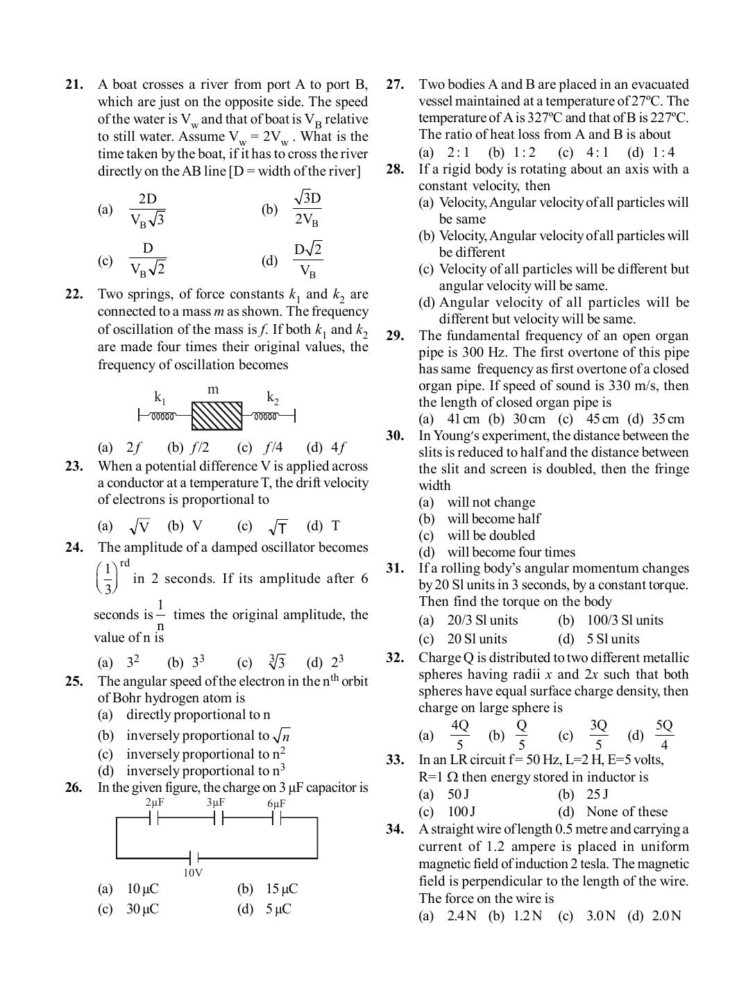 BITSAT 2019 Question Paper - Page 3