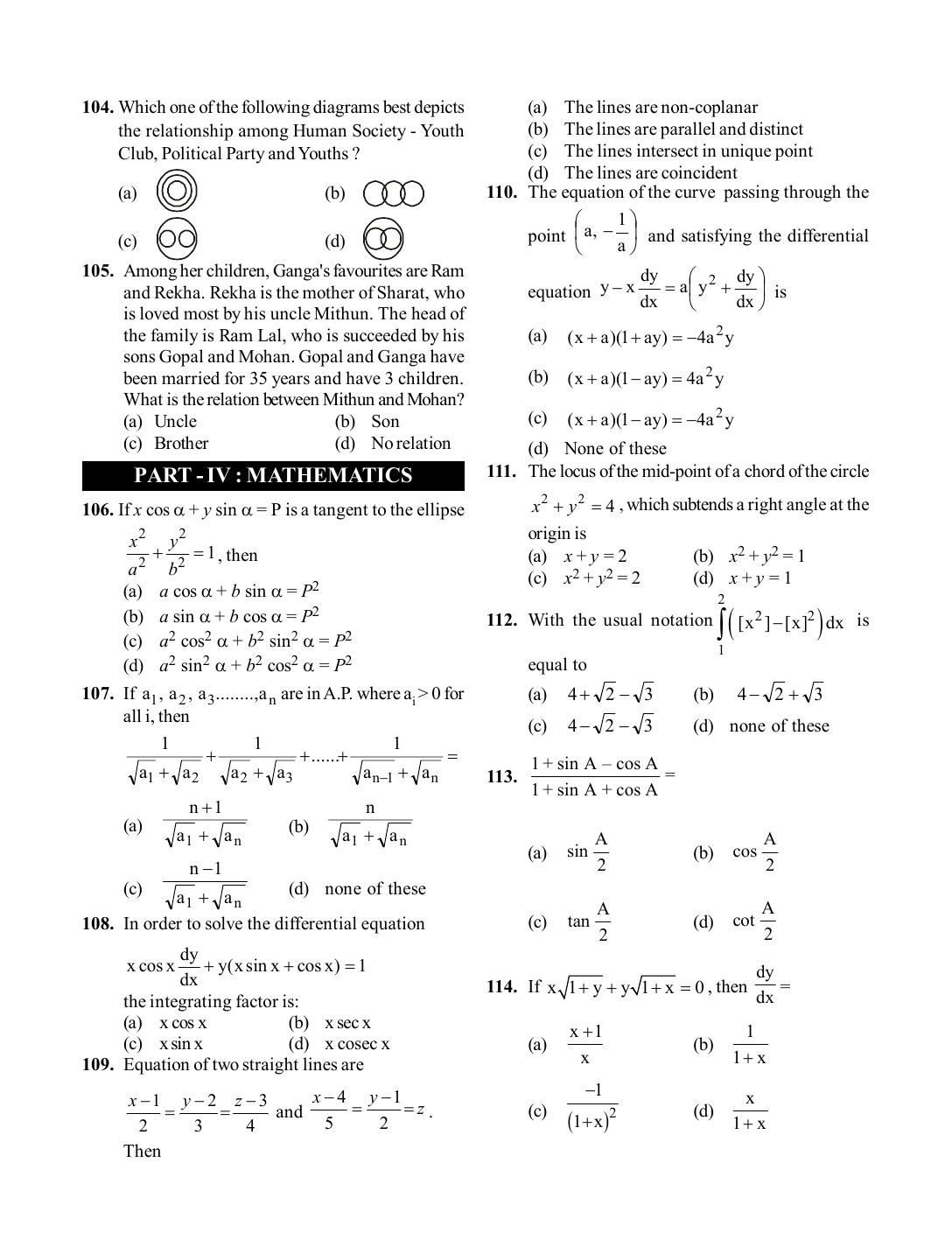 BITSAT 2019 Question Paper - Page 10