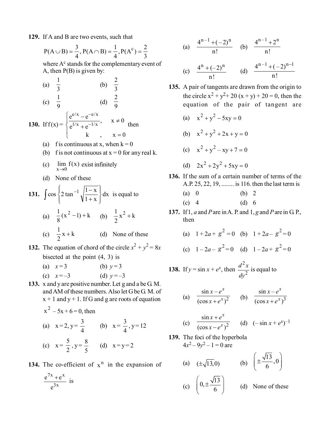 BITSAT 2019 Question Paper - Page 12