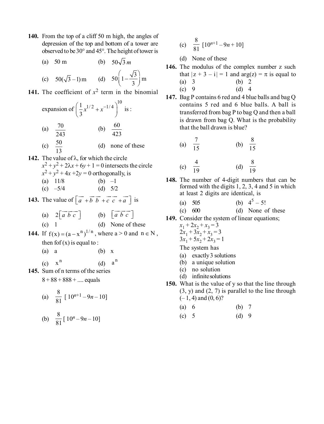 BITSAT 2019 Question Paper - Page 13