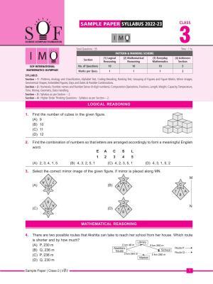 SOF IMO Sample Paper 2023 Class 3