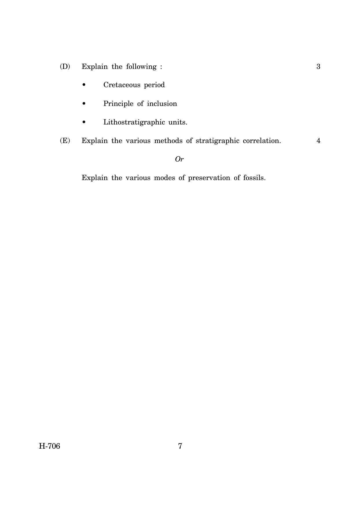 Goa Board Class 12 Geology   (March 2019) Question Paper - Page 7