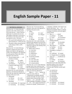 CUET English Sample Paper 11