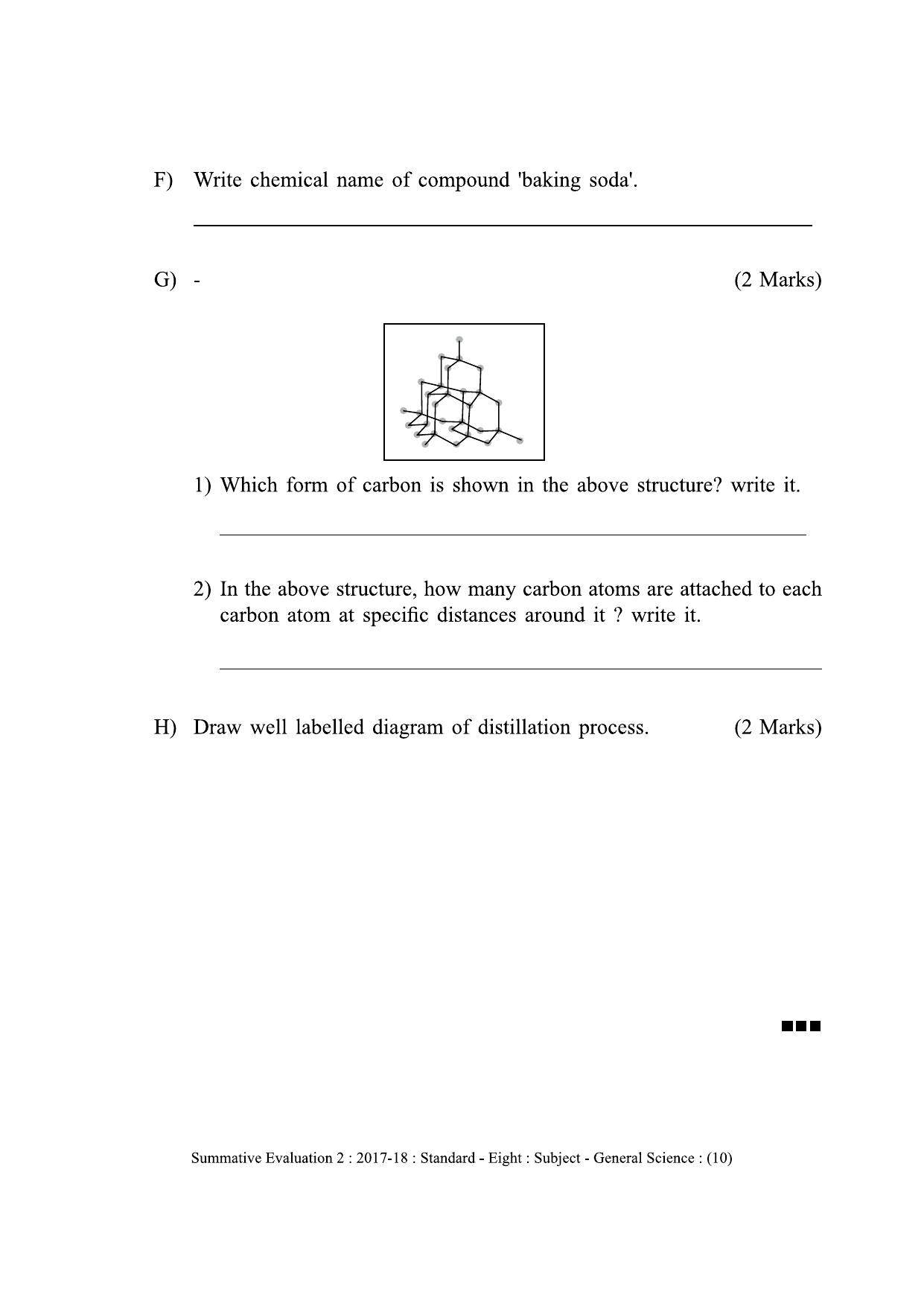 Maharashtra Board Class 8 Science (English Medium) विज्ञान - इंग्रजी माध्यम Sample Question Paper - Page 10