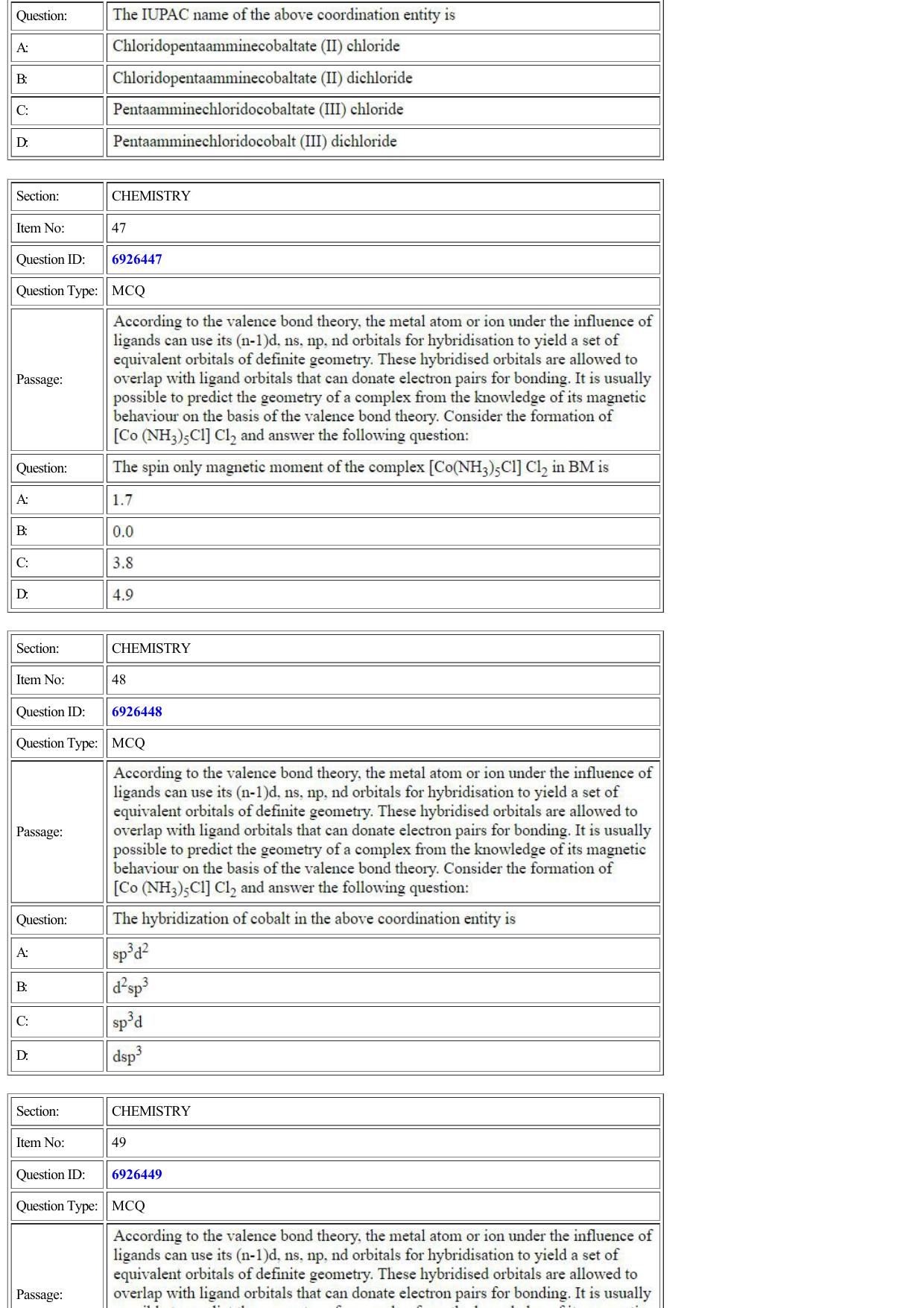 CUET 2022 Question Paper of Chemistry - Page 16