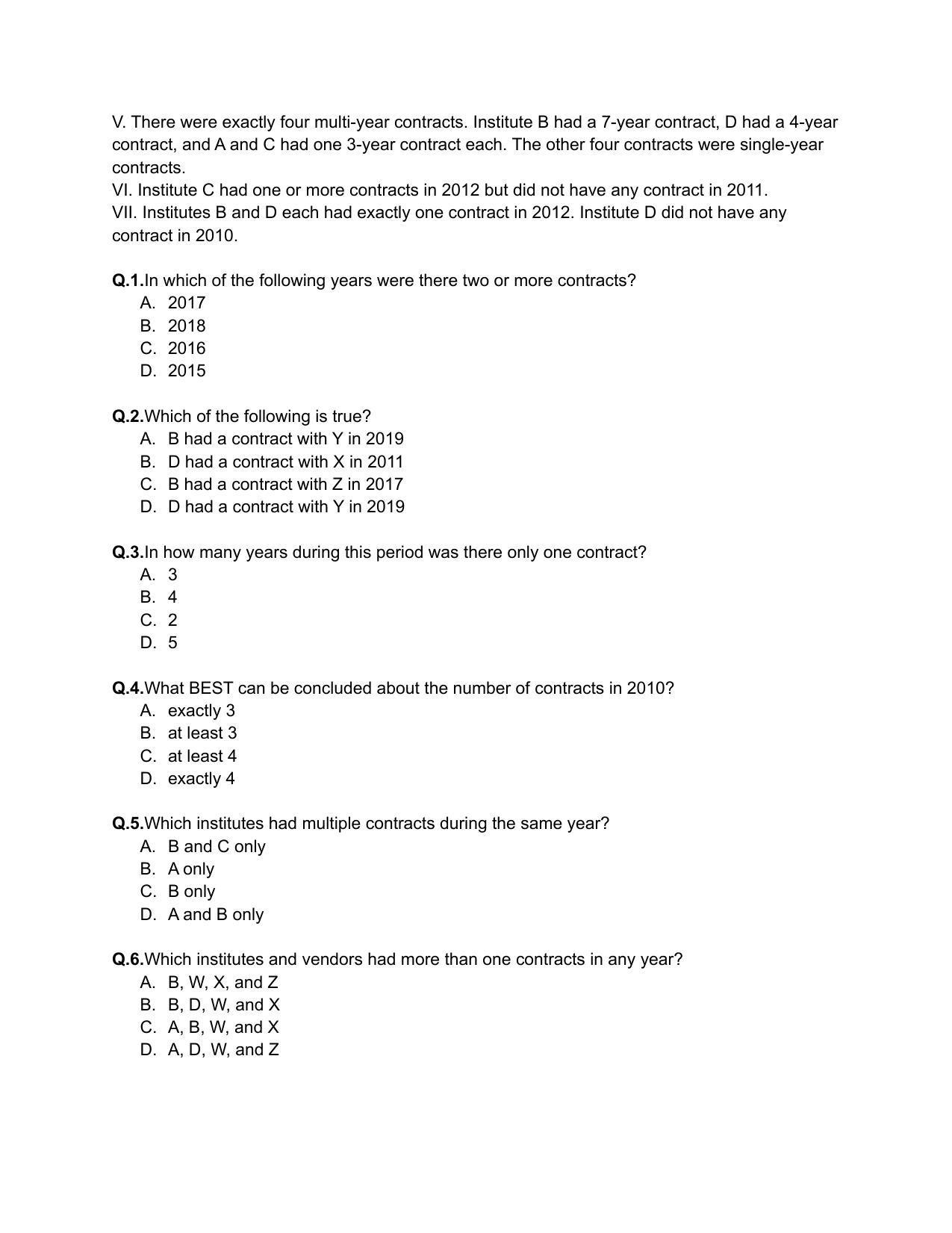 CAT 2020 CAT DILR Slot 1 Question Paper - Page 3