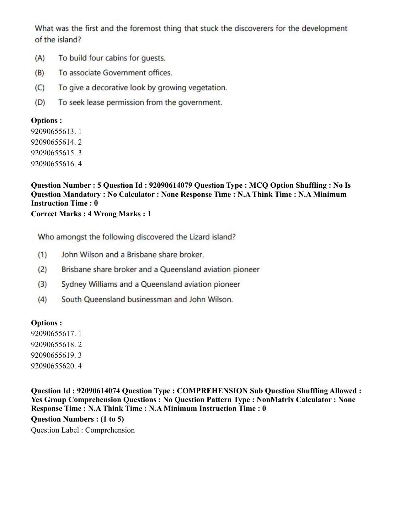 CUET PG 2023: MTQP12 – Textile Engineering(Eng)-Shift 2 (12-06-2023) Question Paper - Page 4