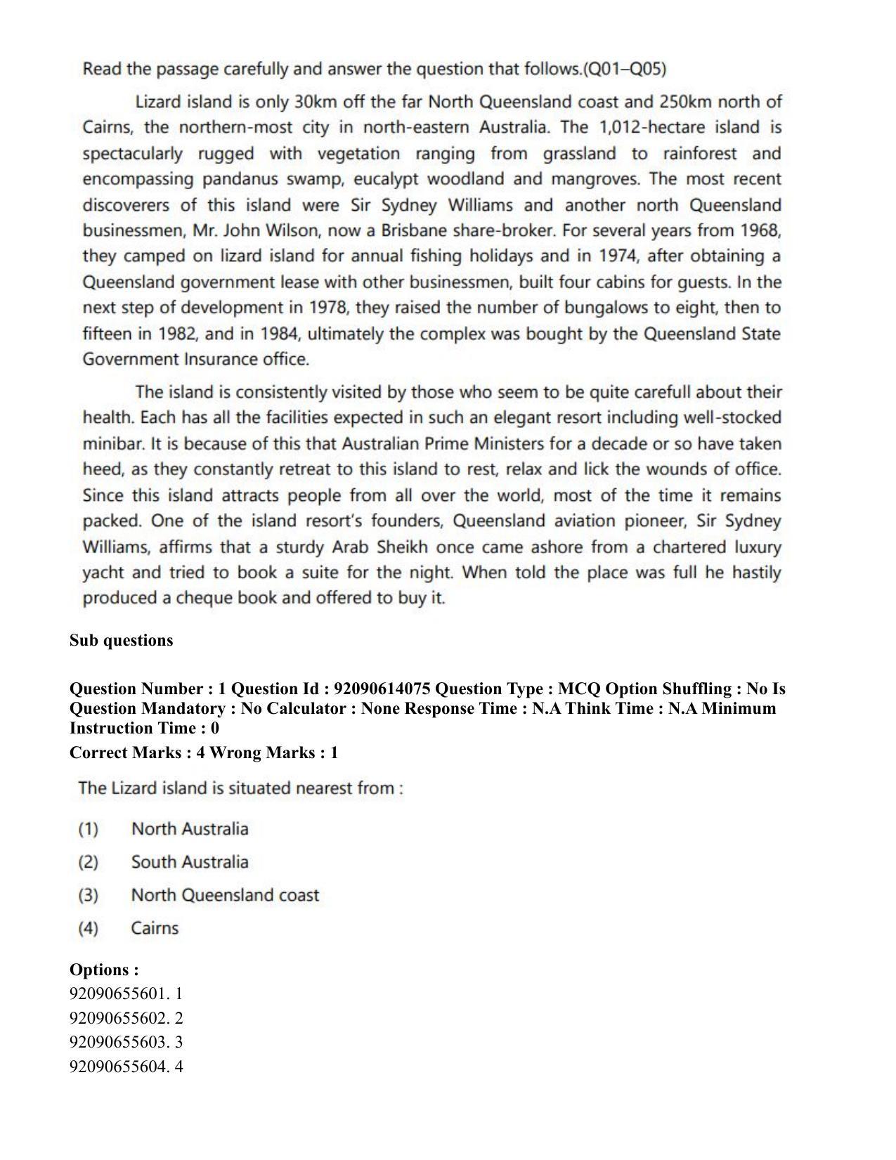 CUET PG 2023: MTQP12 – Textile Engineering(Eng)-Shift 2 (12-06-2023) Question Paper - Page 5