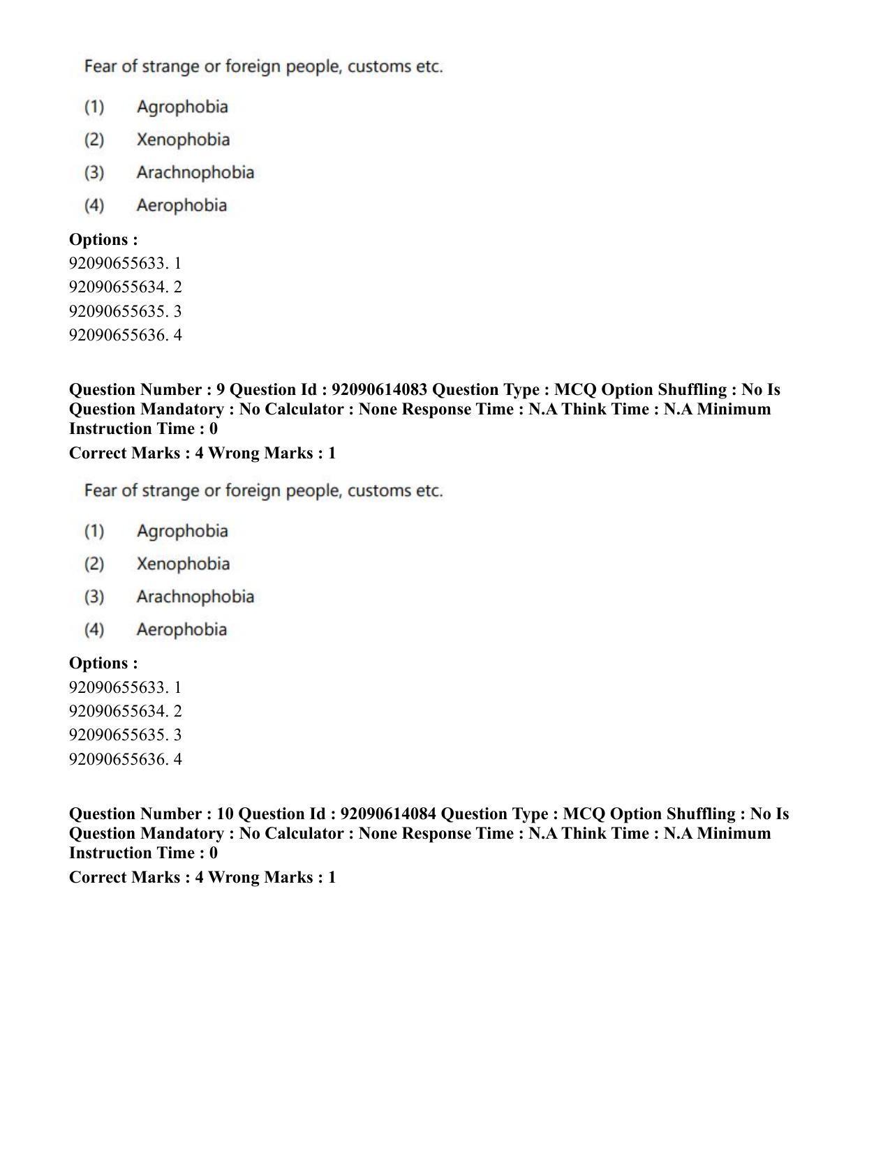 CUET PG 2023: MTQP12 – Textile Engineering(Eng)-Shift 2 (12-06-2023) Question Paper - Page 11