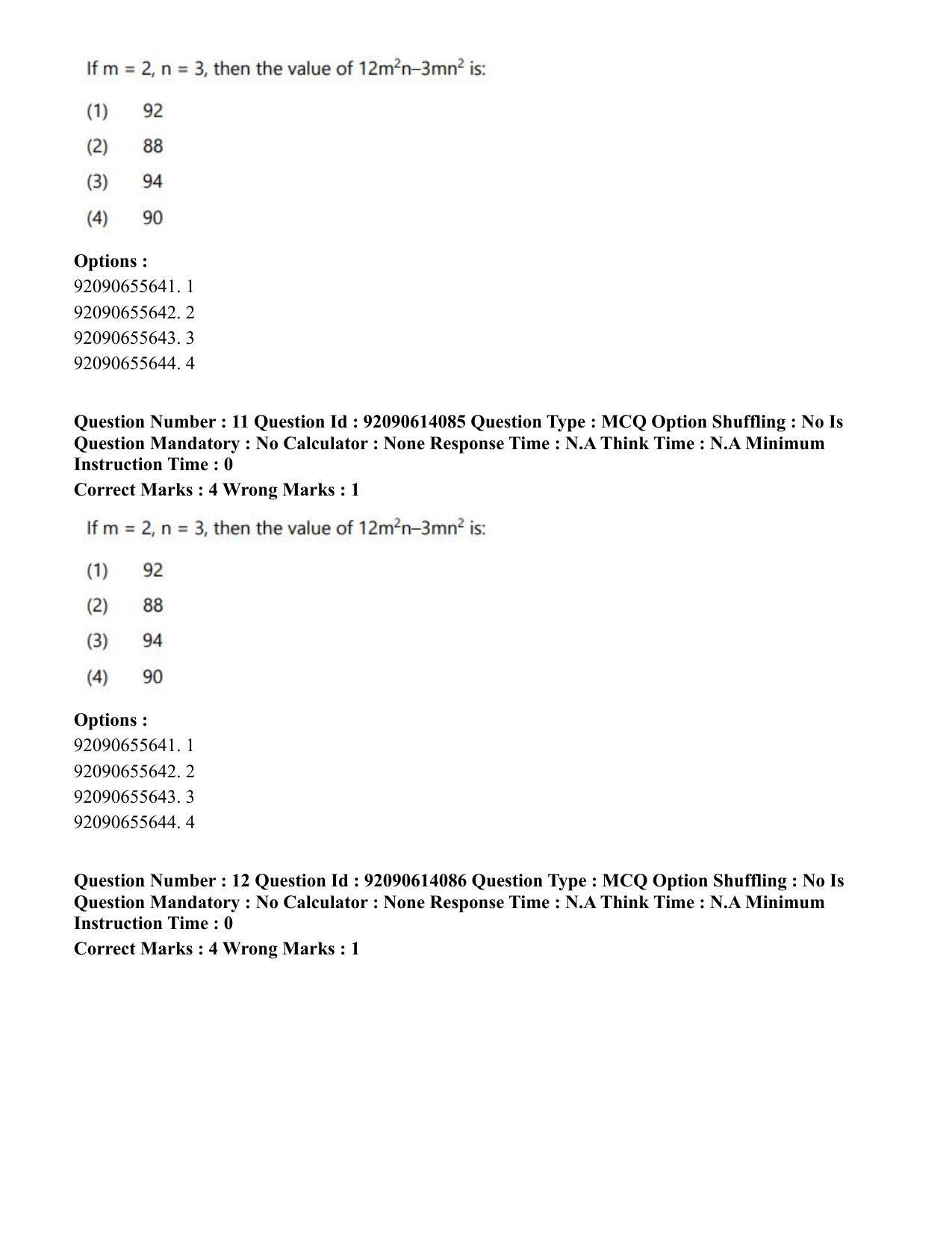 CUET PG 2023: MTQP12 – Textile Engineering(Eng)-Shift 2 (12-06-2023) Question Paper - Page 13