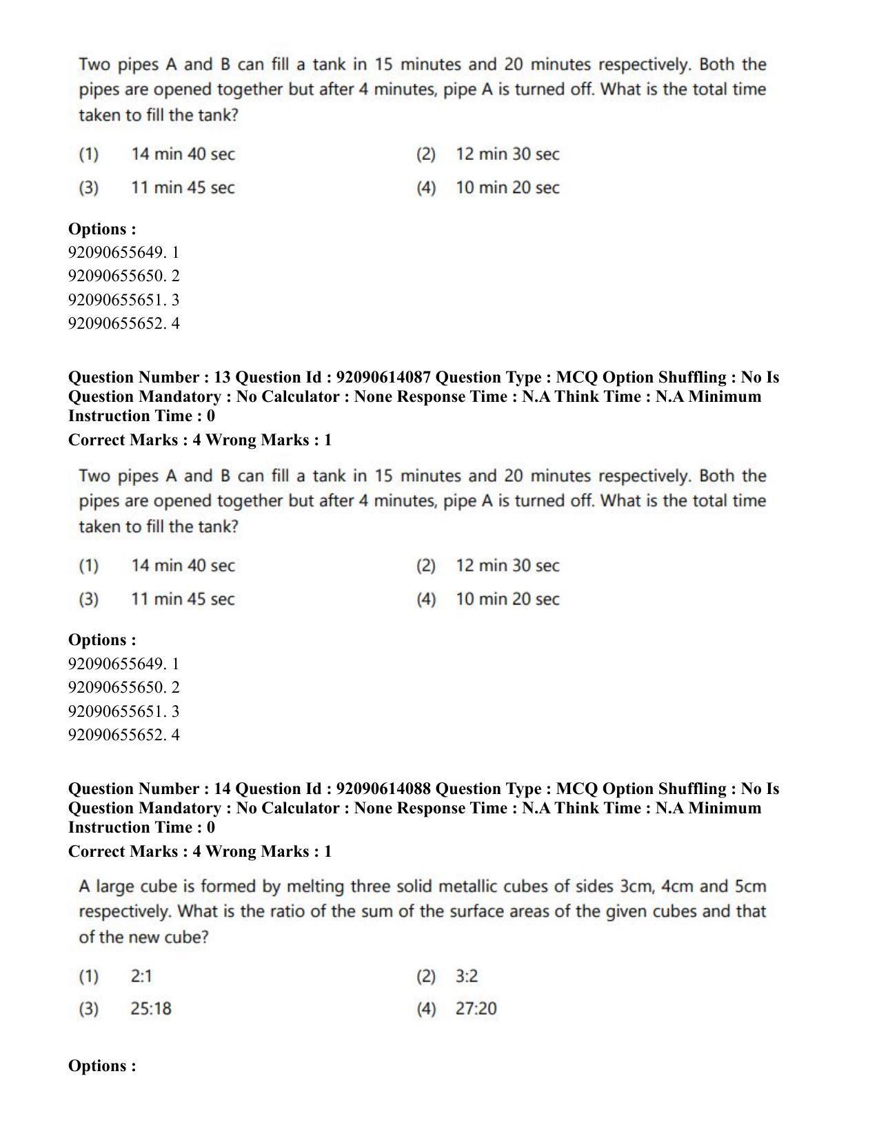 CUET PG 2023: MTQP12 – Textile Engineering(Eng)-Shift 2 (12-06-2023) Question Paper - Page 15