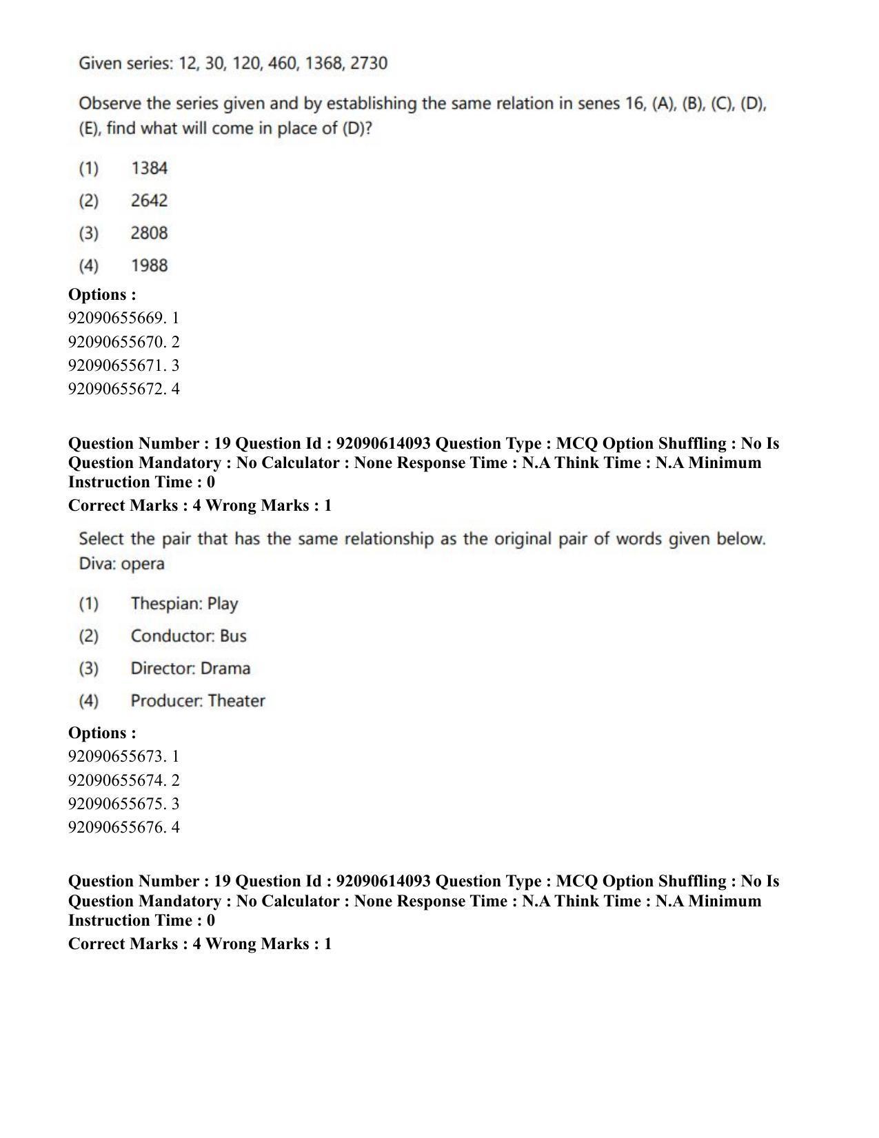 CUET PG 2023: MTQP12 – Textile Engineering(Eng)-Shift 2 (12-06-2023) Question Paper - Page 20