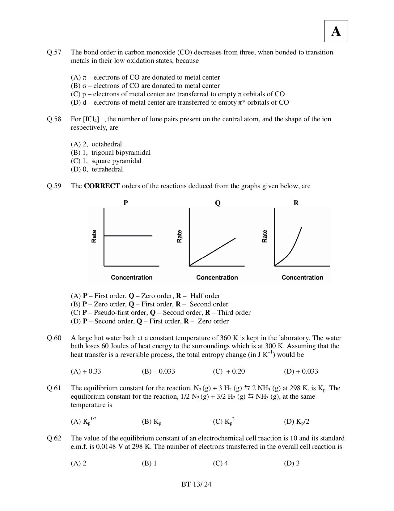 JAM 2011: BT Question Paper - Page 15