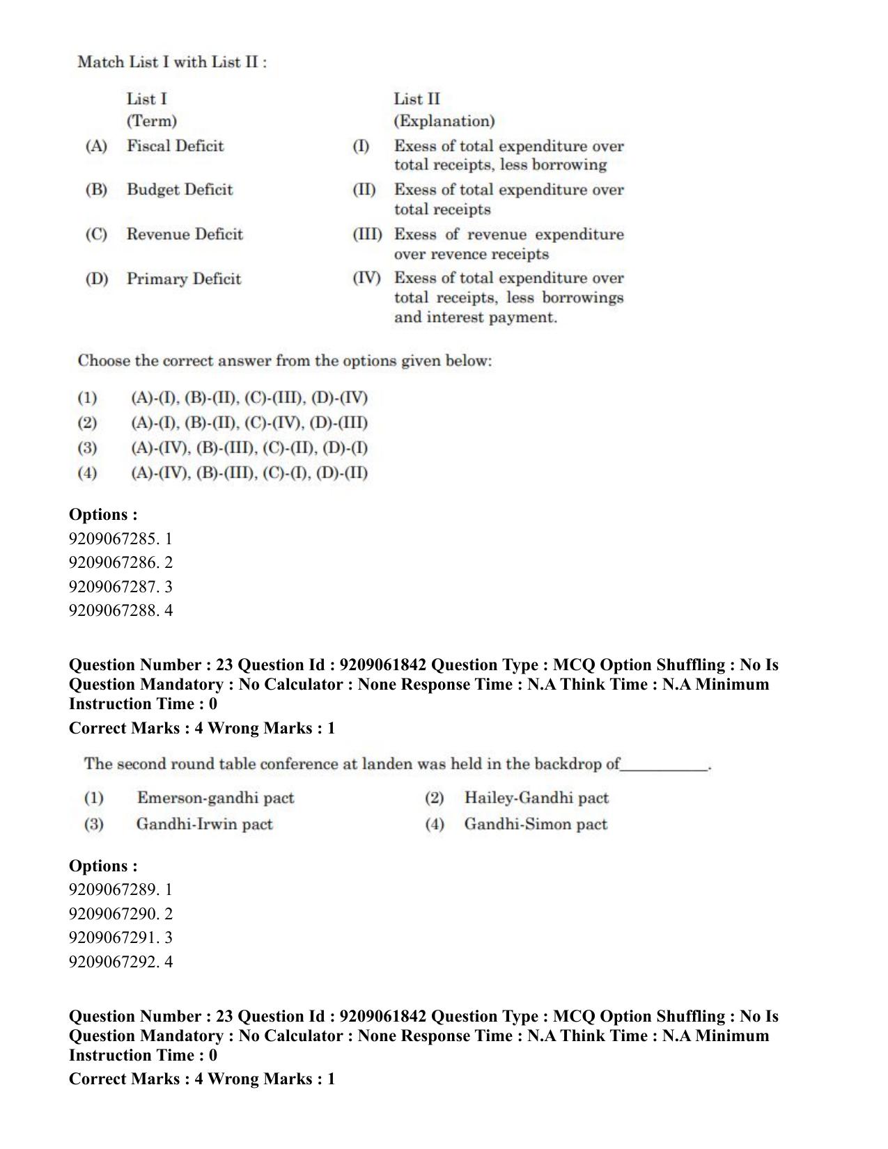 CUET PG 2023: ACQP10 – Jain Darshan (BHU) (Eng.)-Shift-2 (06-06-2023) Question Paper - Page 42