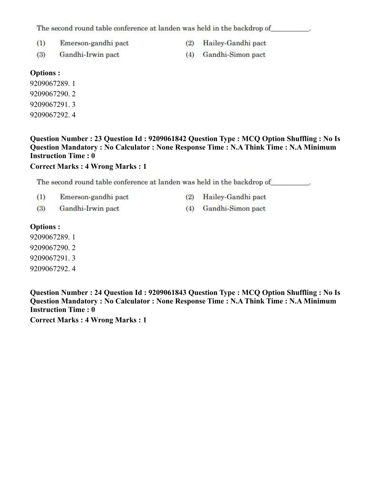 CUET PG 2023: ACQP10 – Jain Darshan (BHU) (Eng.)-Shift-2 (06-06-2023) Question Paper - Page 43