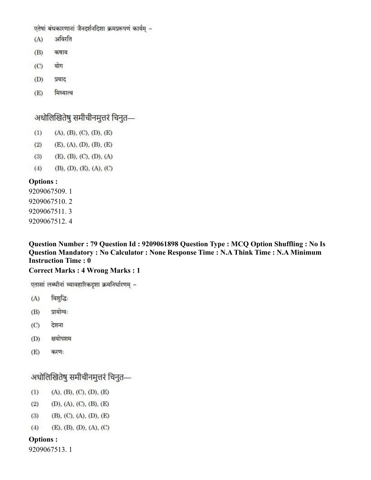 CUET PG 2023: ACQP10 – Jain Darshan (BHU) (Eng.)-Shift-2 (06-06-2023) Question Paper - Page 113