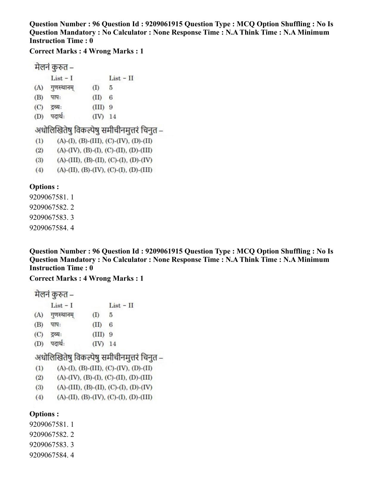 CUET PG 2023: ACQP10 – Jain Darshan (BHU) (Eng.)-Shift-2 (06-06-2023) Question Paper - Page 142