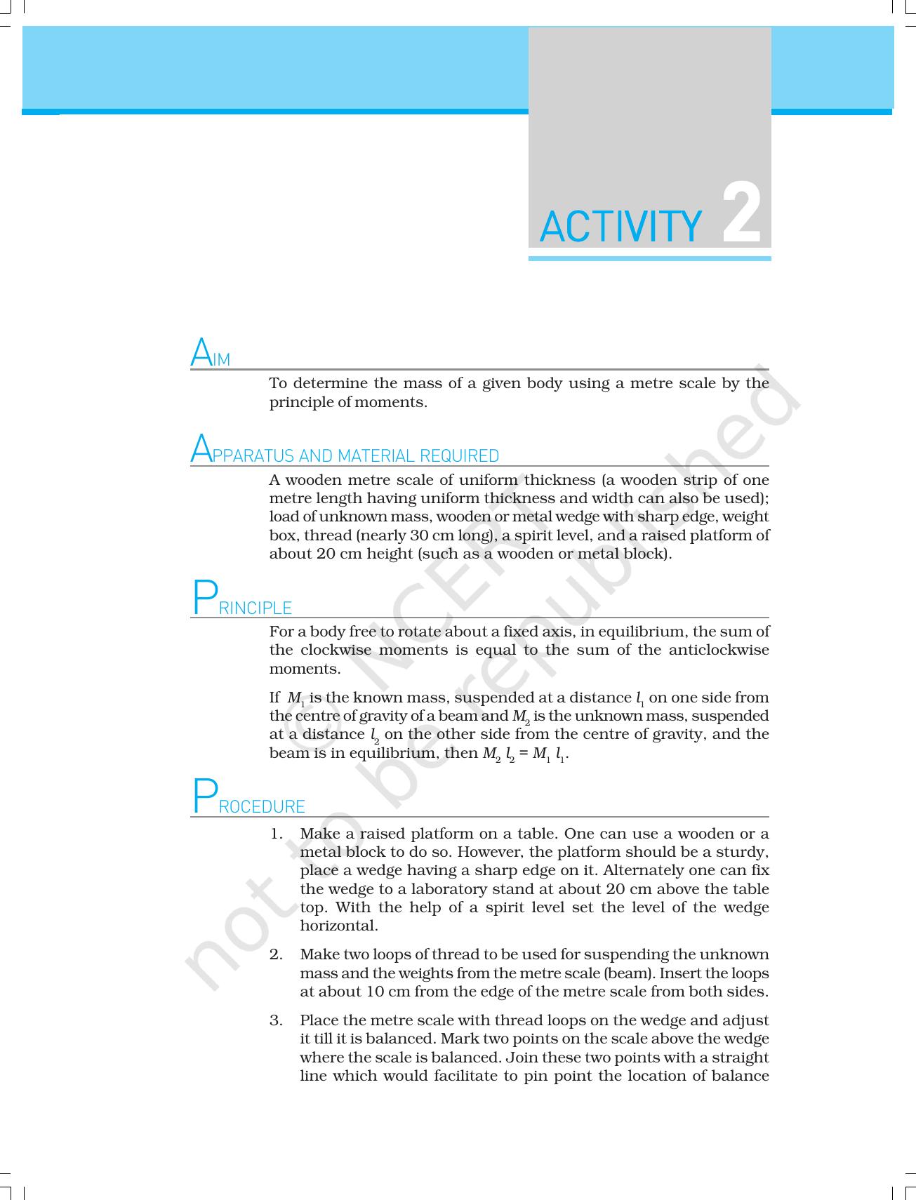 NCERT Laboratory Manuals for Class XI Physics - Activities (1 to 5) - Page 4