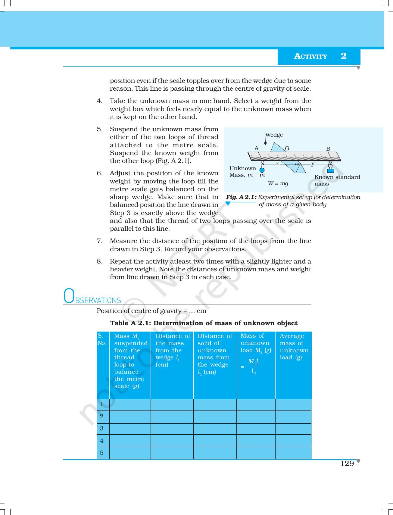 NCERT Laboratory Manuals for Class XI Physics - Activities (1 to 5) - Page 5
