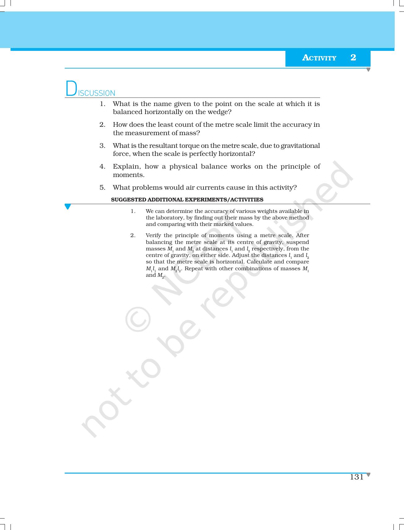 NCERT Laboratory Manuals for Class XI Physics - Activities (1 to 5) - Page 7