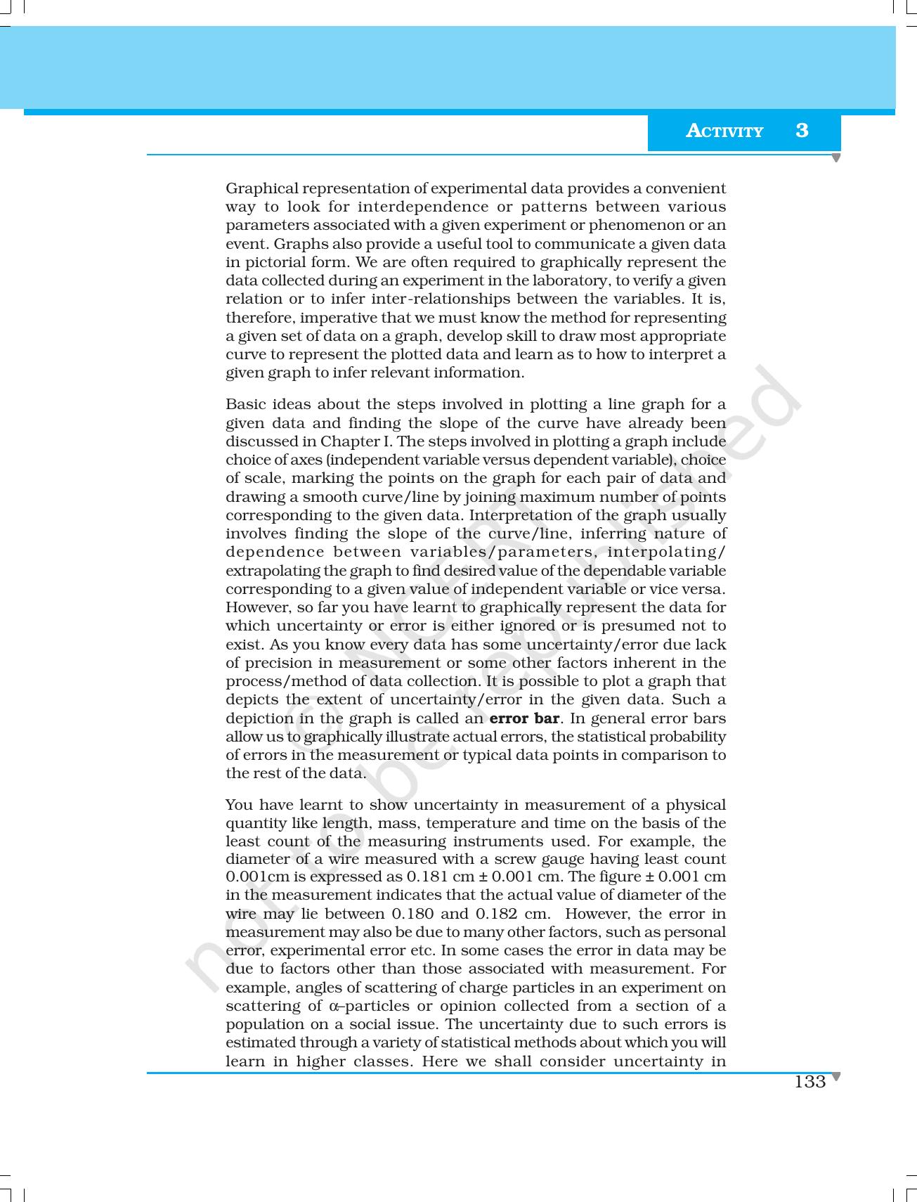 NCERT Laboratory Manuals for Class XI Physics - Activities (1 to 5) - Page 9