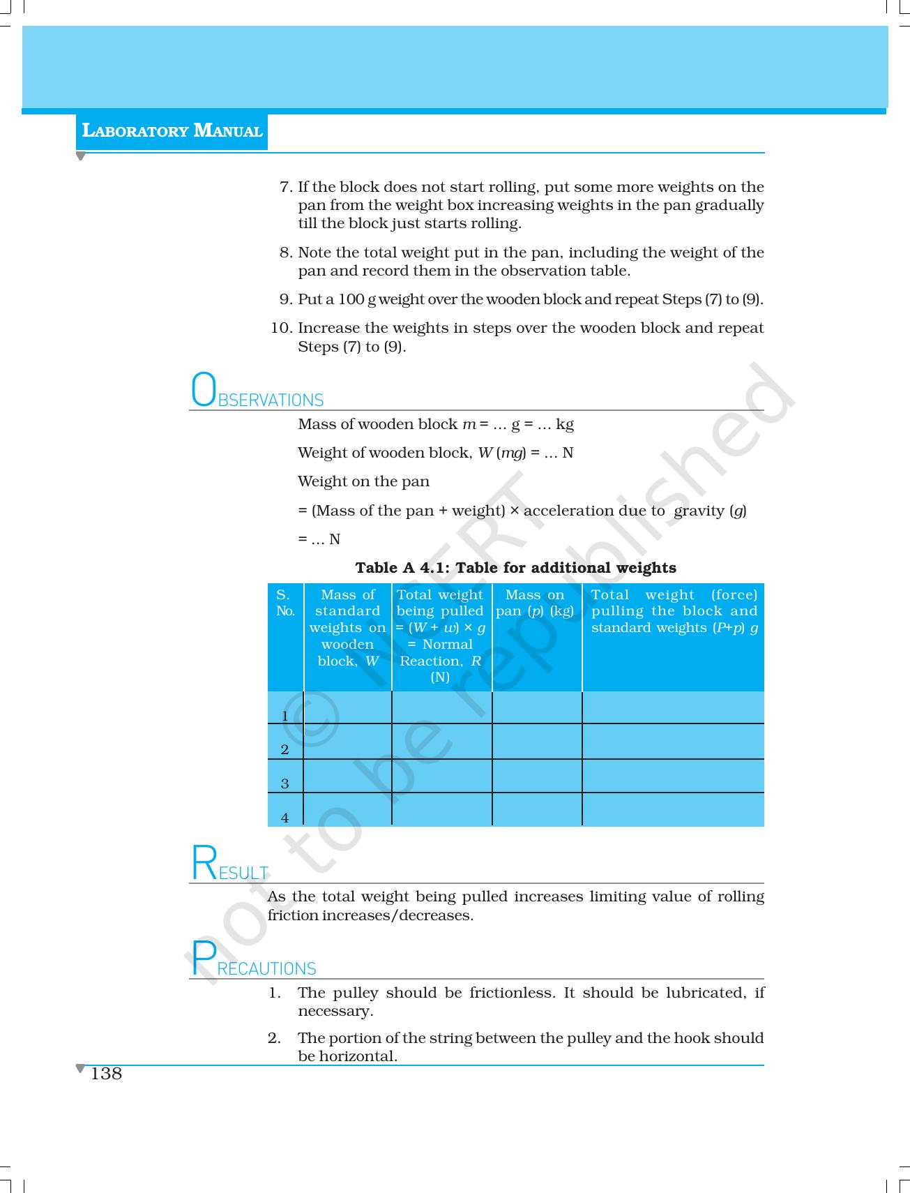 NCERT Laboratory Manuals for Class XI Physics - Activities (1 to 5) - Page 14