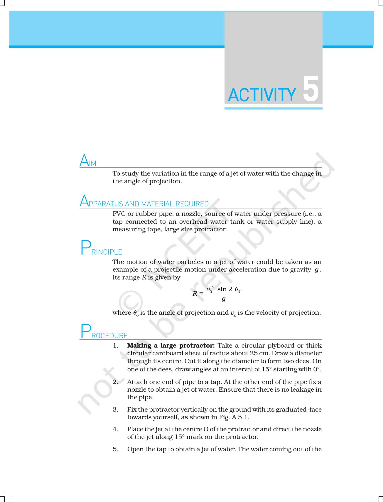 NCERT Laboratory Manuals for Class XI Physics - Activities (1 to 5) - Page 16