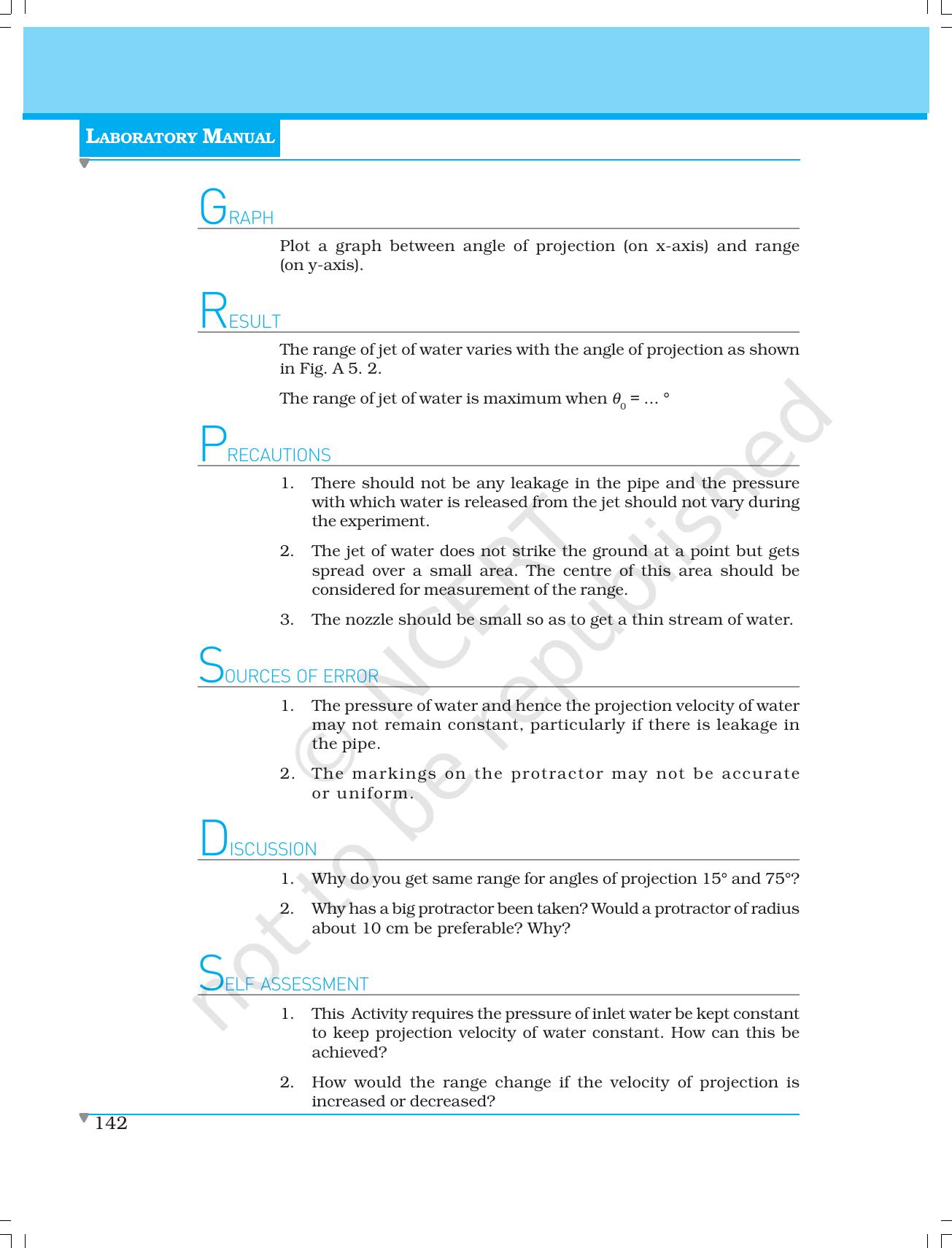 NCERT Laboratory Manuals for Class XI Physics - Activities (1 to 5) - Page 18