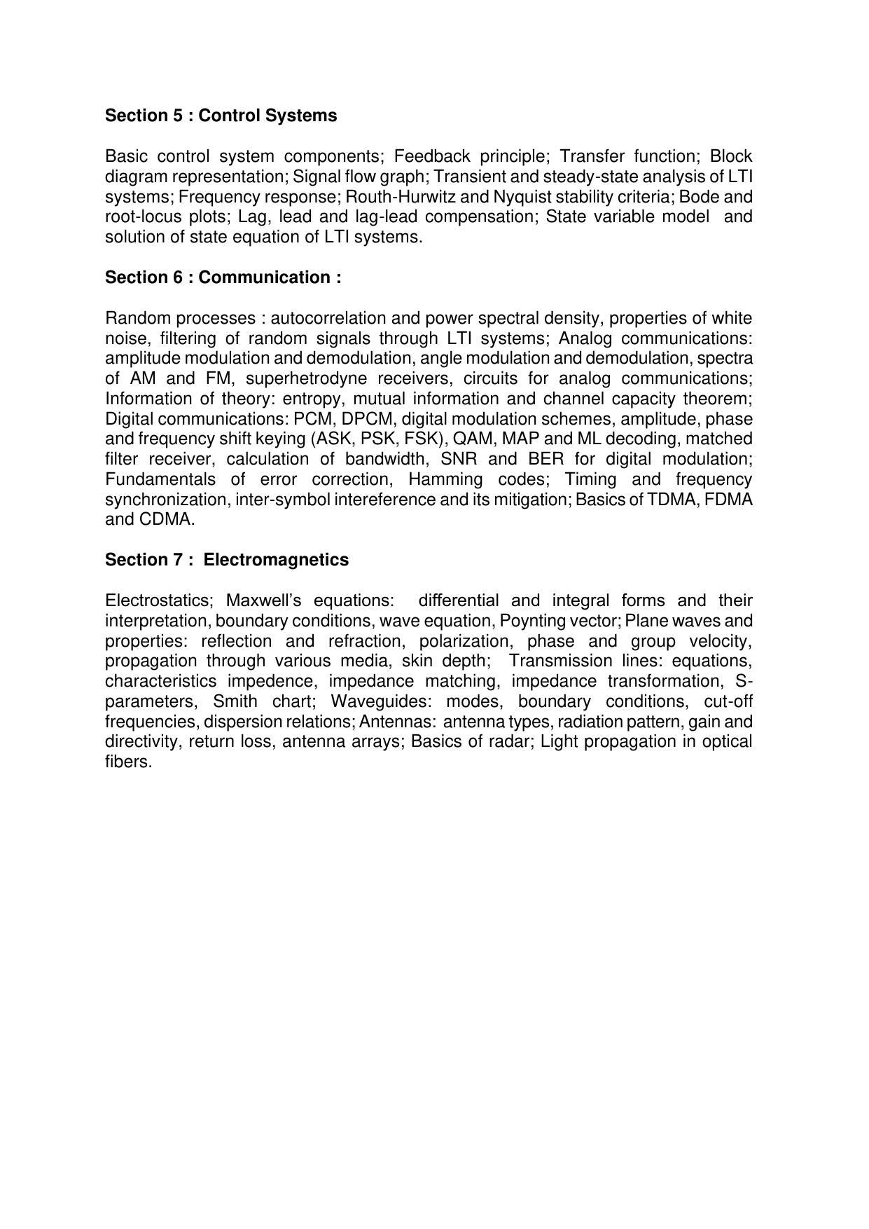 AMU Entrance Exam: M. Tech. Electronics Engg. Syllabus - Page 2