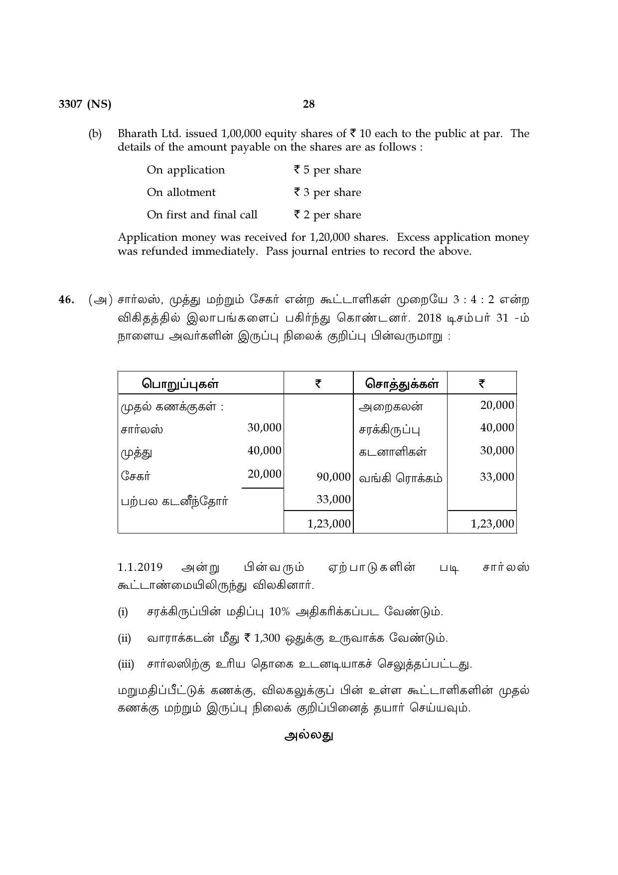 Tamil Nadu Board 12th / HSC Paper I Sample Question Papers - Page 156