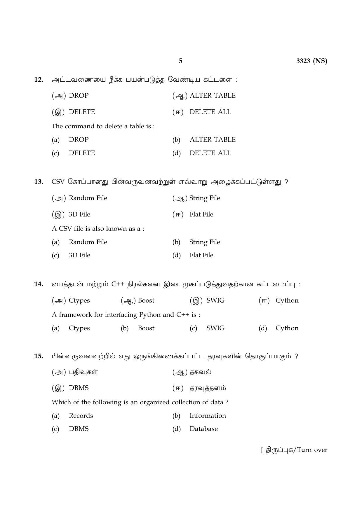 Tamil Nadu Board 12th / HSC Paper I Sample Question Papers - Page 277