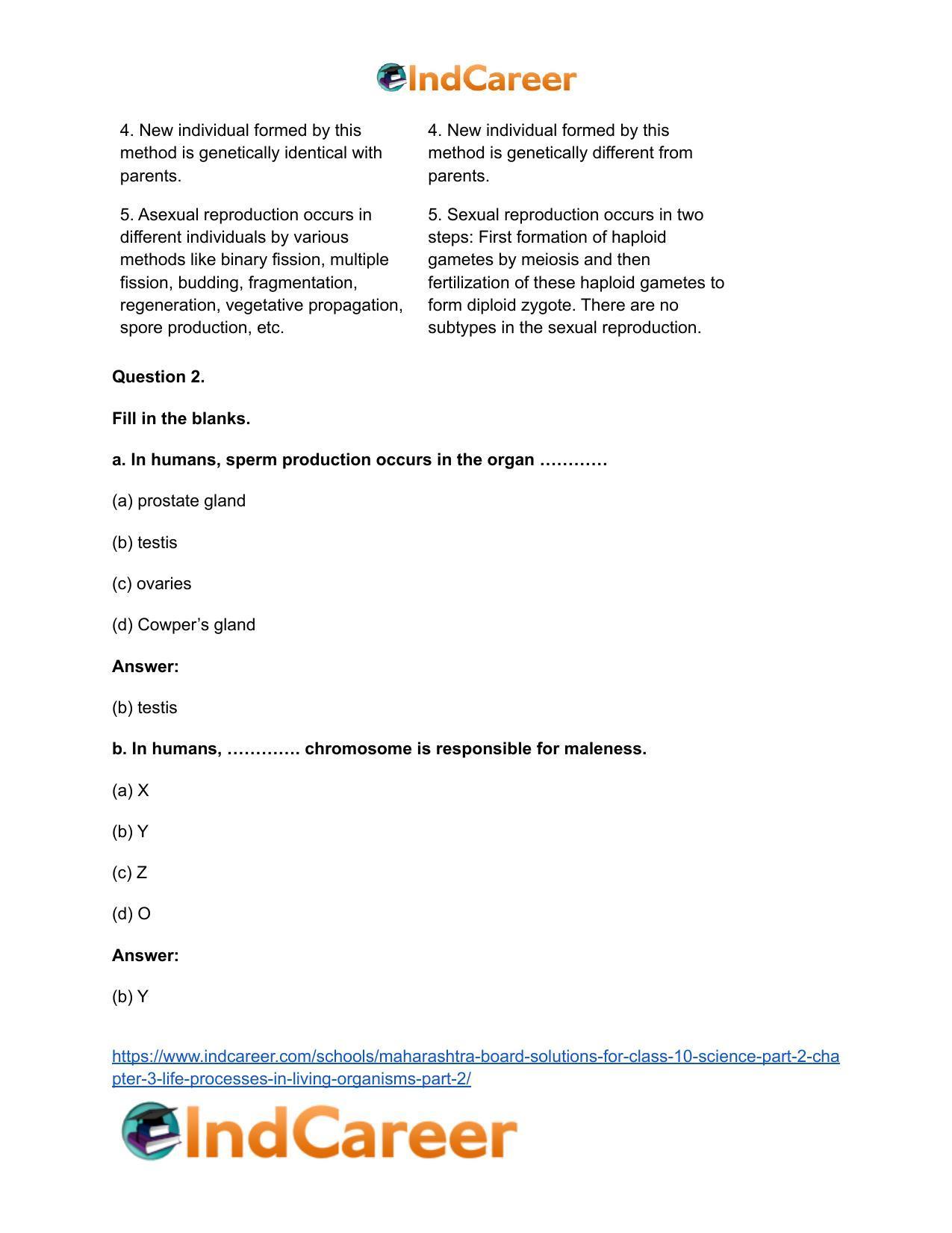Maharashtra Board Solutions for Class 10- Science (Part 2): Chapter 3- Life Processes in Living Organisms Part – 2 - Page 4