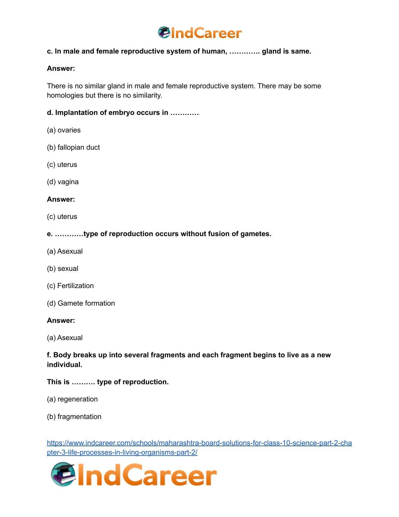 Maharashtra Board Solutions for Class 10- Science (Part 2): Chapter 3- Life Processes in Living Organisms Part – 2 - Page 5