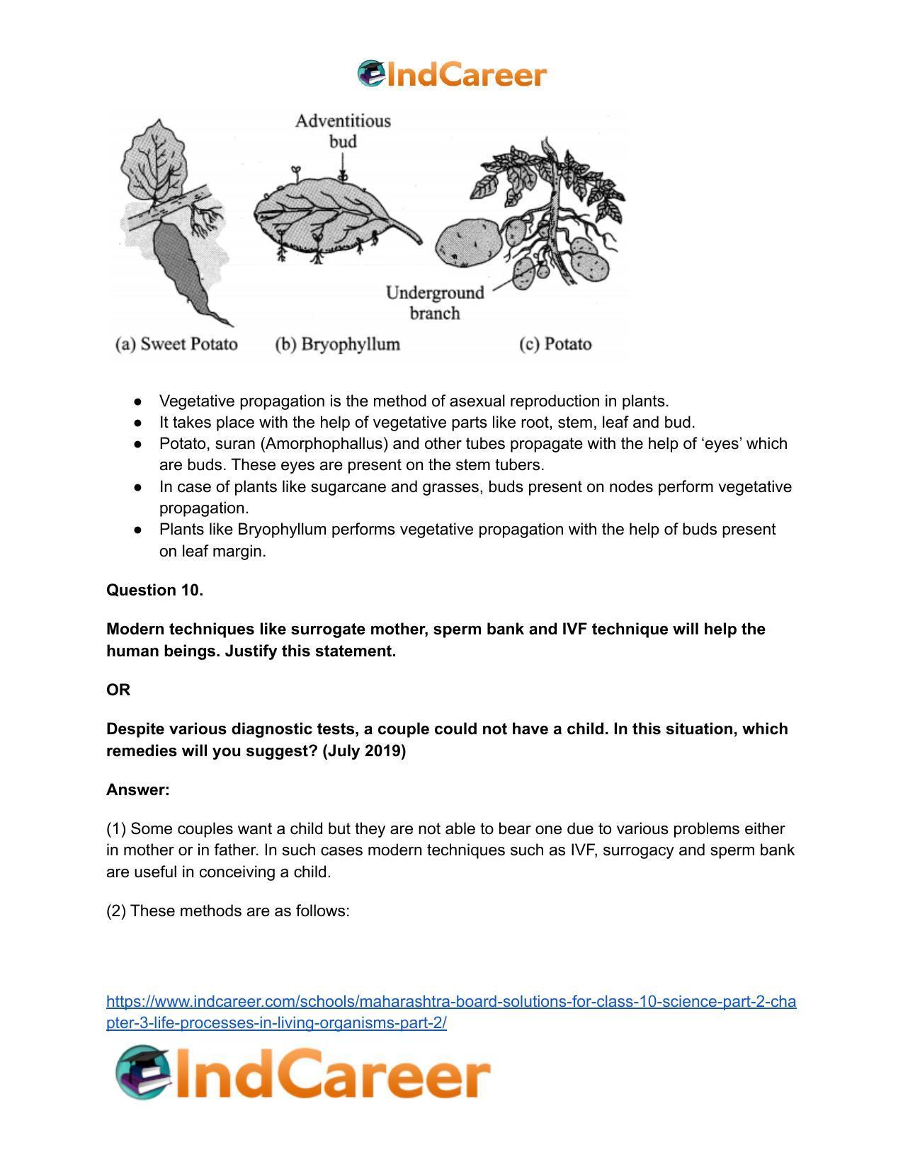 Maharashtra Board Solutions for Class 10- Science (Part 2): Chapter 3- Life Processes in Living Organisms Part – 2 - Page 17