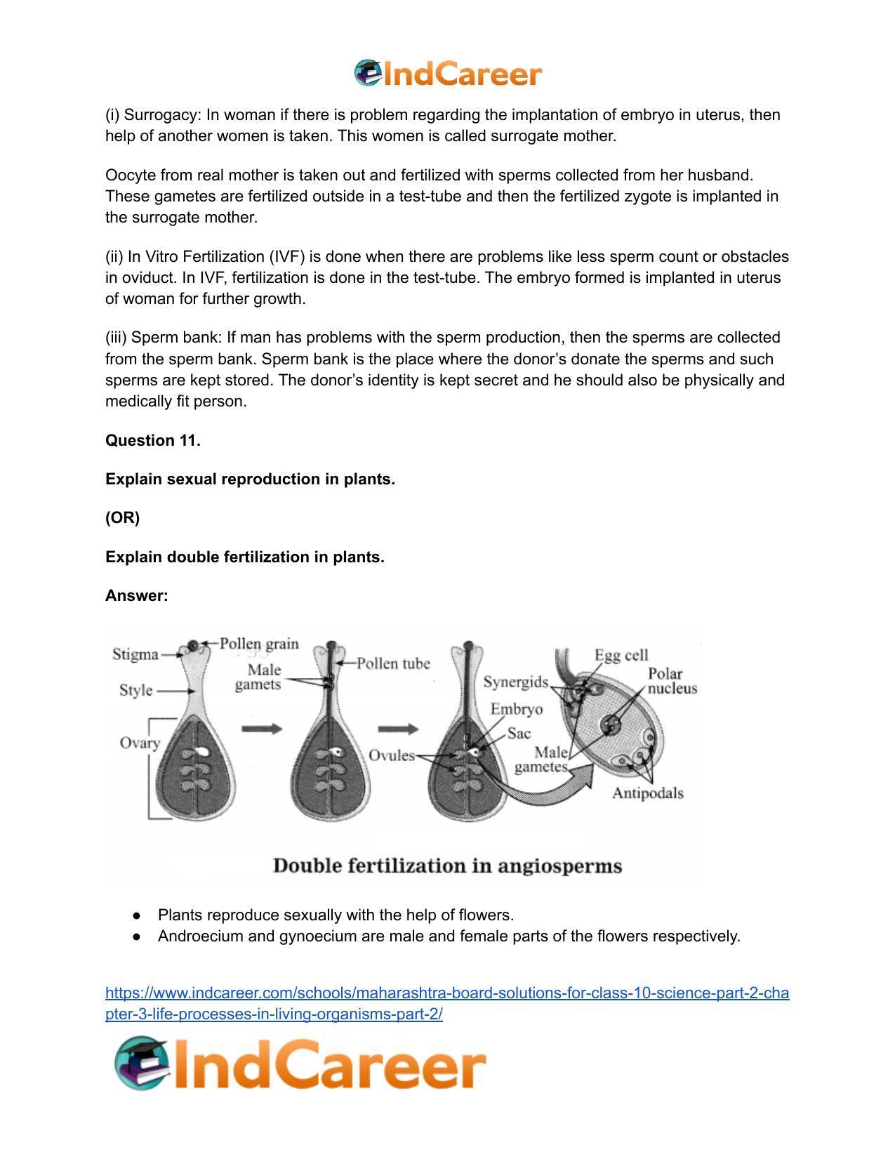 Maharashtra Board Solutions for Class 10- Science (Part 2): Chapter 3- Life Processes in Living Organisms Part – 2 - Page 18