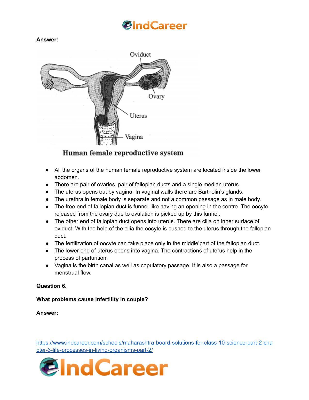 Maharashtra Board Solutions for Class 10- Science (Part 2): Chapter 3- Life Processes in Living Organisms Part – 2 - Page 49