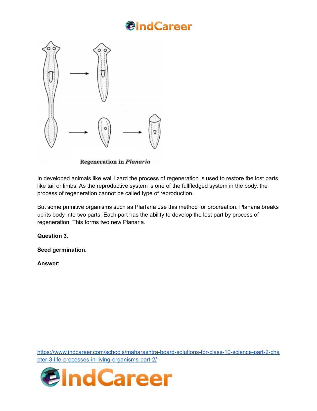 Maharashtra Board Solutions for Class 10- Science (Part 2): Chapter 3- Life Processes in Living Organisms Part – 2 - Page 52
