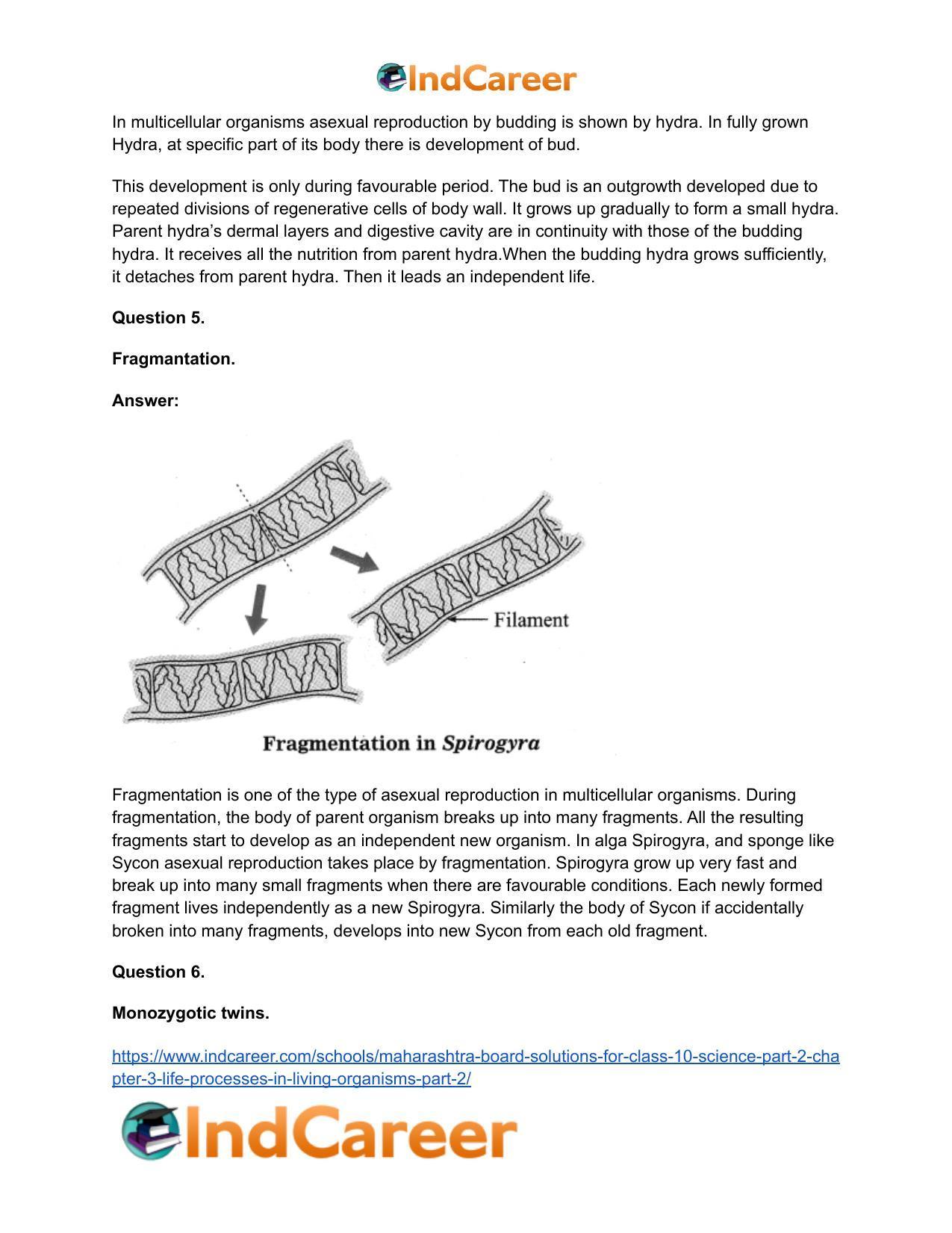 Maharashtra Board Solutions for Class 10- Science (Part 2): Chapter 3- Life Processes in Living Organisms Part – 2 - Page 54
