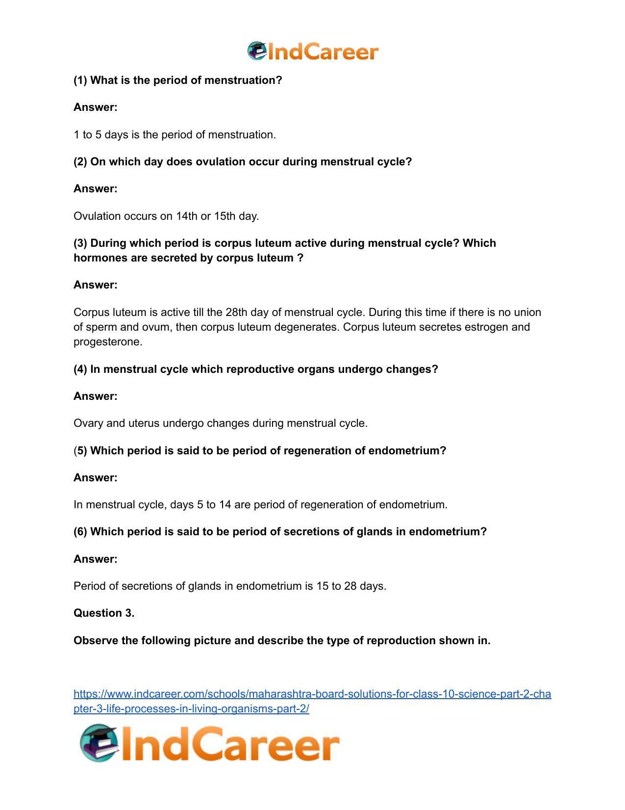 Maharashtra Board Solutions for Class 10- Science (Part 2): Chapter 3- Life Processes in Living Organisms Part – 2 - Page 59